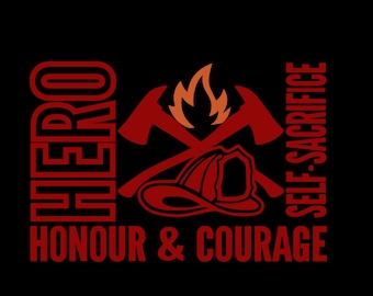 CustomDeal US Decal Volunteer Firefighter Decal Sticker - Vinyl Car/Truck Window Decal, Design T16, Made In USA Sticker Bomb Car & Truck Decals & Vinyl - Foto 2