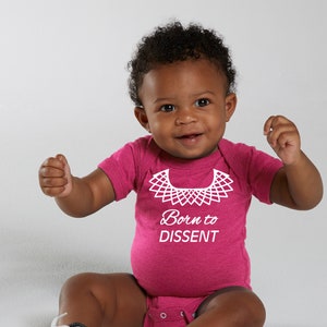 RBG baby, RBG baby Costume, Notirous rbg baby, Dissent RBG, Dissent Collar, Dissent Baby, liberal baby clothes, newborn gift, newborn outfit