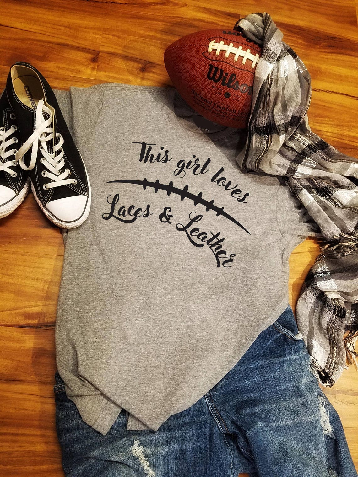 Women's Football Shirts Football Shirts Football Mom Etsy