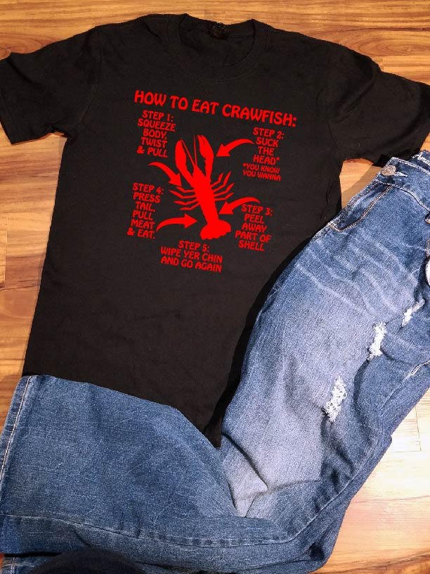 Vintage 90s Louisiana Crawfish T Shirt Mens Size XL Let The Good Times Roll  USA