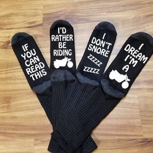 Motorcycle Gifts, Motorcycle Gifts for Men, Motorcycle Socks, Biker Gifts, Biker Socks, Biker Dad, Gift for Dad, Dad Socks, Father&#39;s Day