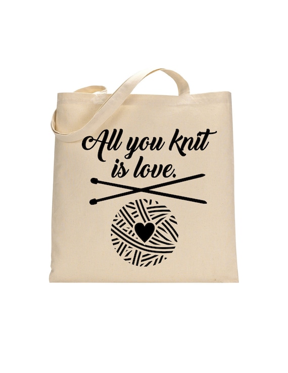 Knitting Gift, Knitting Lover, Knitter Gift Idea, Knitting Gifts for Women,  Knitter Gift, Yarn Lover, Yarn Tote, Yarn Bag, Knitter 