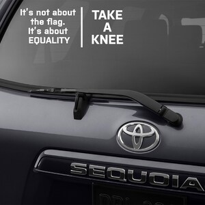 Equality Decal, Equal Rights Decal, Take a Knee Decal, United We Sit, Take a Knee, Equal Rights, Equality Protest, Equality, Bumper Sticker