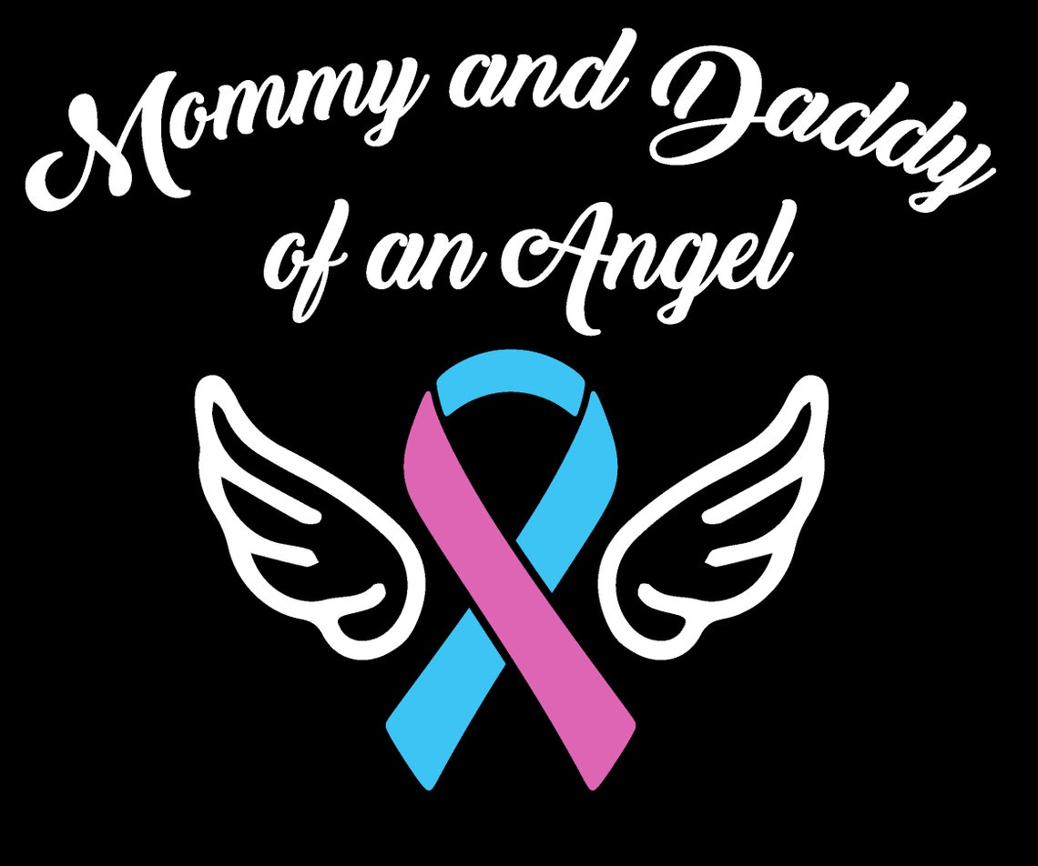Mommy of an Angel Mommy of an Angel Decal Daddy of an Angel | Etsy