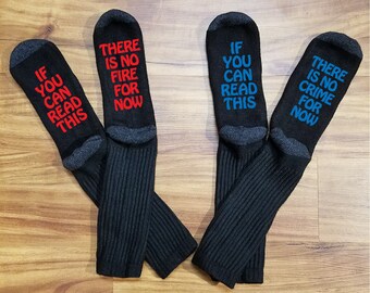 Firefighter, Firefighter Gift, Firefighter Socks, Policeman Gift, Police Socks, Police Gifts, Fireman Socks, Fireman gift, Cop Gifts