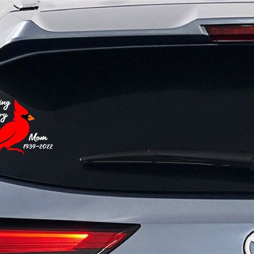 Christmas Cardinal Memorial 3 Sizes Waterslide Decal - Etsy