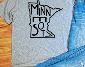 T-shirt Minnesota, chemise Minnesota pour homme, chemise Minnesota pour femme, chemise Minnesota, t-shirt Minnesota, cadeaux Minnesota, idées cadeaux Minnesota