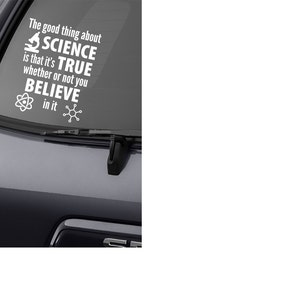 Resist Sticker, Resist Decal, Science Sticker, Science Decal, Science is True pro science auto car window decal wall decal graphic sticker