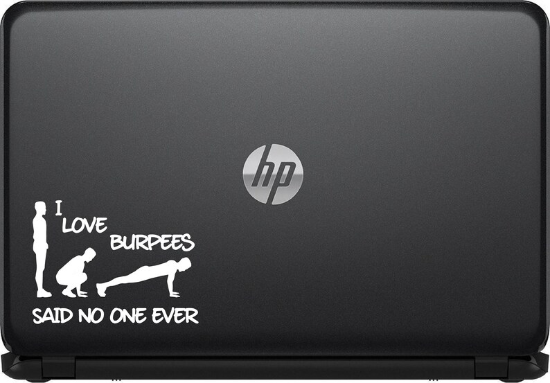 I Love Burpees, Workout Decals, Workout Decals for Car, Exercise Decal ...