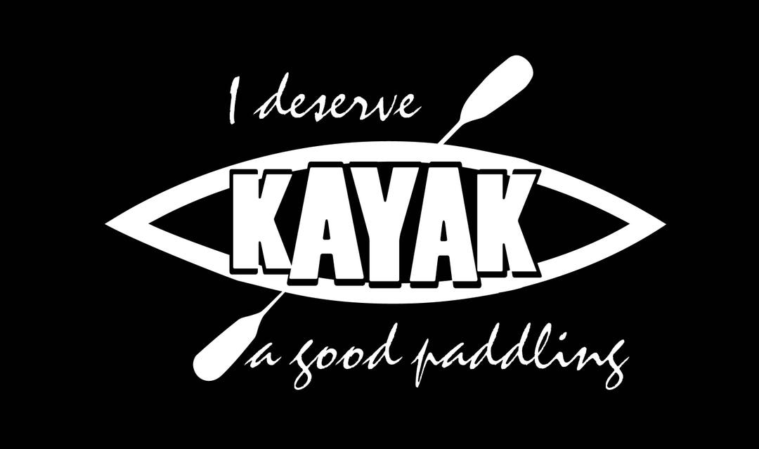 Kayak Decal Kayak Sticker Kayaking Decals Paddle Decal Etsy
