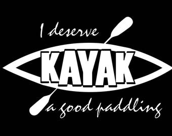 Kayak Decal, Kayak Sticker, Kayaking Decals, Paddle Decal, Kayaking Stickers, Kayak Gifts, Kayaker, Kayaker Gift, Kayaking, Paddle Sticker