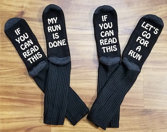 Running Gifts, Gifts for Running, Runner Gifts, Running Socks, Runner Socks, Track and Field, Stocking Stuffer, White Elephant, Runner