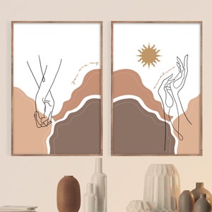 You Are My Sunshine Boho Nursery Digital Print Set (2 Prints)