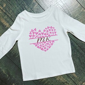 Personalized Love Tshirt - Valentine’s Day, Girls