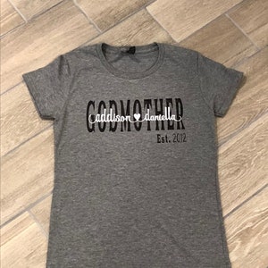 Personalized Tshirt for Mom, Grandmom, Godmother, Aunt, etc. with Children names