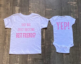 Did We Just Become Best Friends Yep. Baby / Toddler Outfit - Etsy