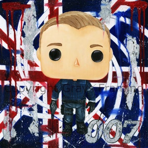 James Bond by Deborah Cauchi  FREE UK Postage