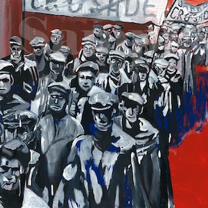 The Jarrow March Large Giclee Print 70cm x 50cm  by Thomas Conlon Wall Art