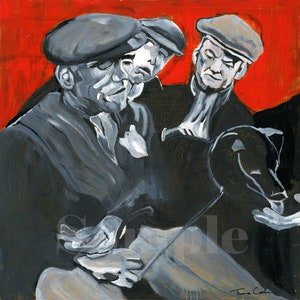 Miners Dog Large Giclee Print 50cm x 50cm  by Thomas Conlon