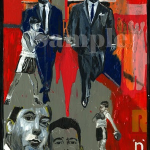 The Krays Large Giclee Print 70cm x 50cm  by Thomas Conlon