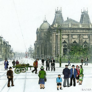 Museum Crossing Sunderland by Robert (Bob) Wild) Free UK Postage
