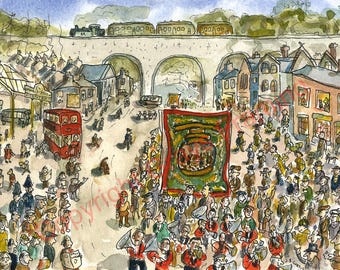 Durham Viaduct by Ben Curtis FREE UK Postage