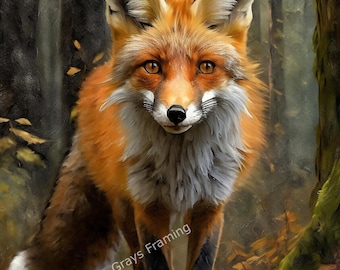Fox in Woods FREE UK Postage
