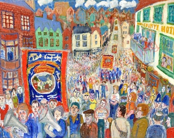 Durham Miners Gala by Ben Curtis FREE UK Postage