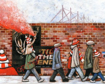 SOL Wall Art Print: Sunderland Football Fans by Chris Cummings