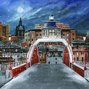 Swing Bridge straight across by Andrew Waller FREE UK Postage
