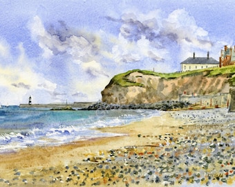 Seaham Cliffs by Roger Gadd FREE UK Postage