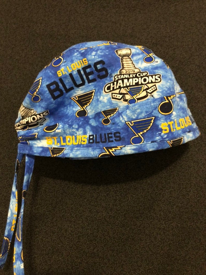 Blues Stanley Cup scrub hat