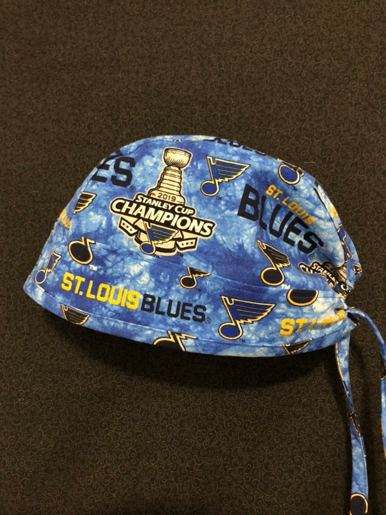 Blues Stanley Cup scrub hat