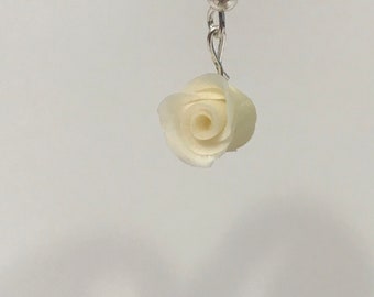Handsculpted earrings | Cold Porcelain earrings | Rose Earrings | Boho earrings | Floral Earrings | Handmade jewelry | Flower earrings