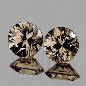 Natural Champagne Sapphire – 3.5 mm, 2 pcs Round, Flawless–VVS Clarity, Unheated, Earth-Mined Loose Gemstones for Jewelry