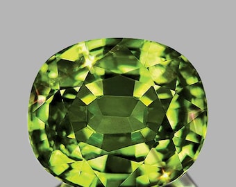 Tourmaline Verte Naturelle Du Mozambique - 2,14 Ct - Taille Coussin, Qualité VS - Sans Traitement