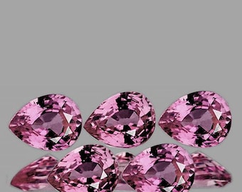 Natural Pink Sapphire 4x3 mm 5 pieces Pear Faceted Cut  [Flawless-VVS Clarity] Earthly Mined Loose Gemstone, For Jewelry Ring from Ceylon