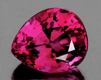 6x5 mm 0.53ct Pear Natural Intense Crimson Pink Sapphire [Flawless-VVS Clarity] Heated Natural Loose Gemstone From Madagascar Jewelry Ring