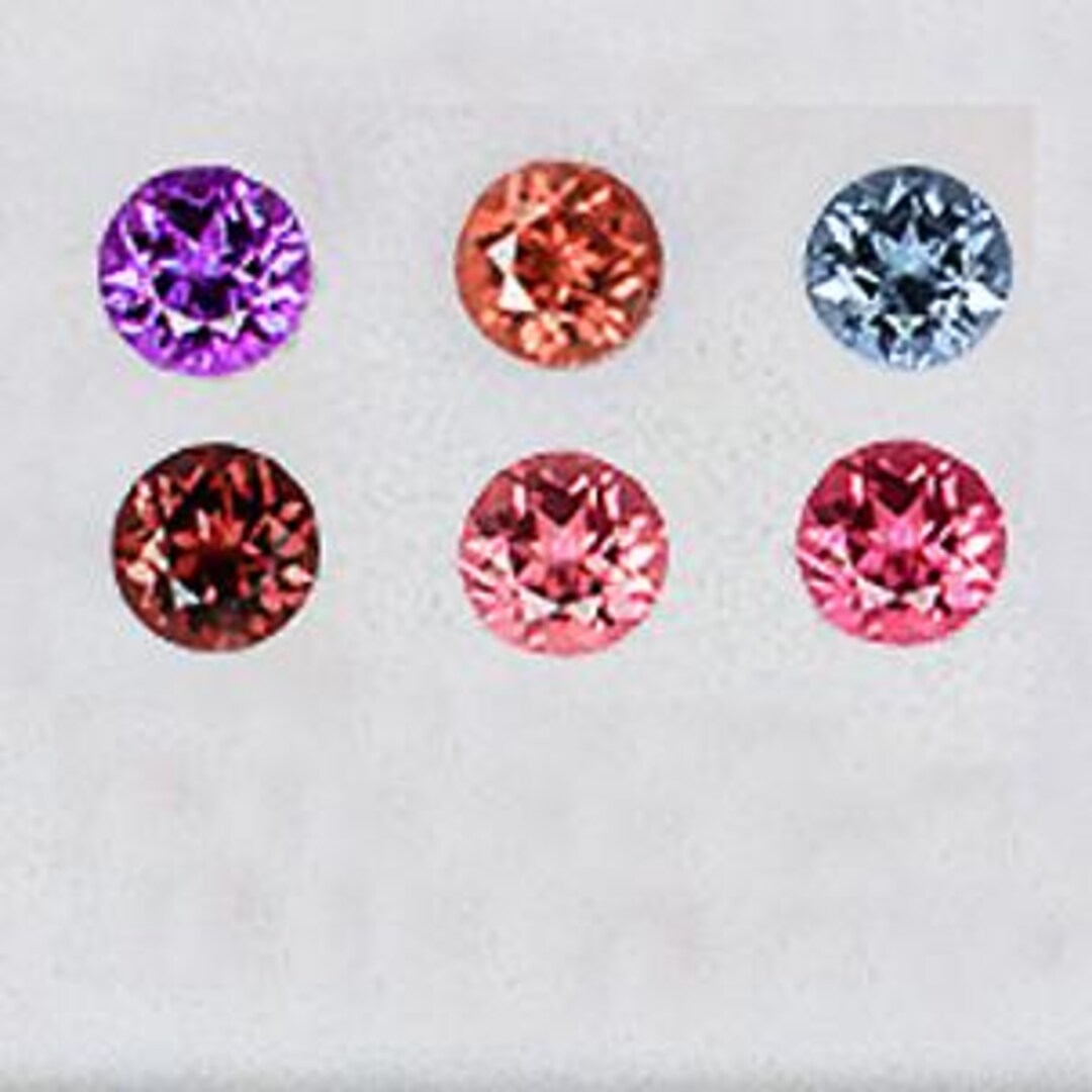 3.30 Mm 6 Pieces Multi Color Spinel [round Diamond Cut] Flawless-vvs ...