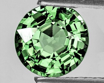Natural Green Sapphire 4.2 mm 1 piece  VVS Clarity Round Faceted Cut Earthly Mined Loose Gemstone