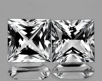 Saphir Rose Naturel De Ceylan - Pierre Précieuse Taillée Carrée, 30,0 Carats, Qualité Exceptionnelle - Certifié - Neuf