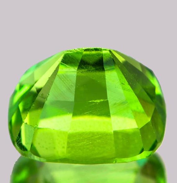 Pierre Précieuse Péridot Naturel 8,42 CT - Coussin Vert - Non Traitée - Pakistan