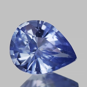 5.5x4.5 mm {0.42ct} Pear Cut Natural Light Blue Sapphire [Flawless-VVS Clarity] Top Brilliancy Natural Loose Gemstone For Jewelry Ring