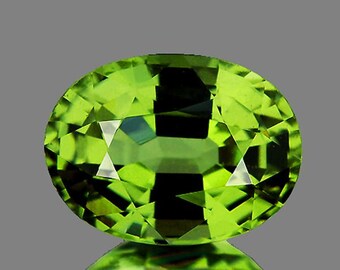 RARE ★ TOURMALINE VERTE DU MOZAMBIQUE 6.5 mm x 4.5 mm ★★ P457.165T
