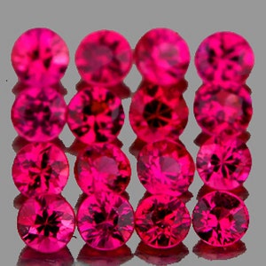 2,30 mm rund 16 stycken naturlig rosa röd burma rubin [Felfri-VVS klarhet] naturlig lös ädelsten för smycken från Mogok Burma intensiv färg