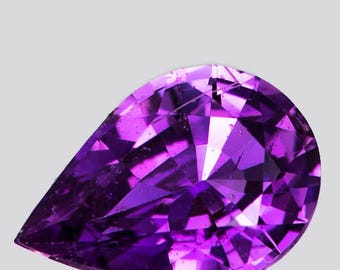 Natural Intense Purple Sapphire – 0.80ct, 75x5 mm Pear Cut, Flawless–VVS Clarity, Earth-Mined Loose Gemstone for Fine Jewelry No Heat