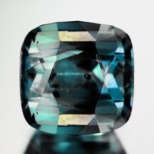 5.50 mm {1.21ct} Cushion Natural Teal Green Blue Sapphire [VVS Clarity] Earthly Mined Natural Loose Gemstone Nice Color for Jewelry Unheated