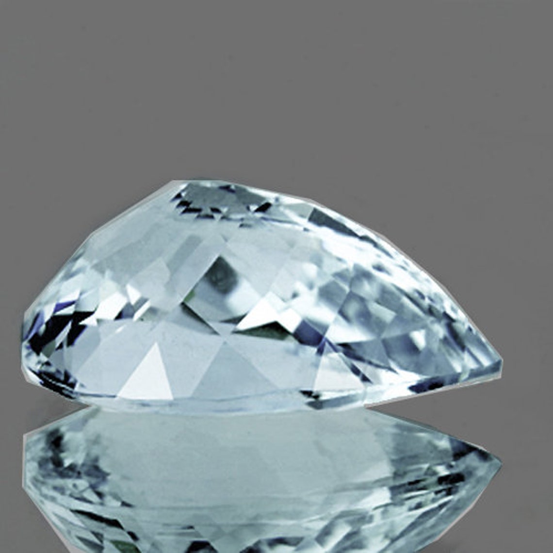 Natural Sky Blue Aquamarine 4.48cts 13.5x10.5 mm Pear Etsy