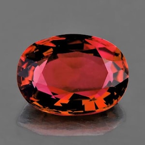 9x7 mm Oval (1.95 ct) Natural Orange-Pink Rhodolite Garnet – Flawless to VVS Clarity, Unheated & Untreated Loose Gemstone for Fine Jewelry