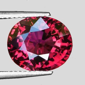 Natural Umbalite Pink Rhodolite Garnet 9x7.5 mm 2.73cts Flawless-VVS Clarity Oval Faceted Loose Gemstone Earthly Mined